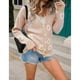 thumbnail image 4 of Chaqueta de punto estampada abrigo de punto mangas largas cómodas y elegantes para ir de compras ANGGREK Otros, 4 of 8