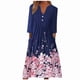 thumbnail image 1 of Vestidos Para Mujer Vestidos de Otoño Casual Botones Estampados Cuello en V Fruncido Media Manga Odeerbi  ODB153565, 1 of 8