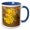 Blue/White, variant on 3drose, Imperial Sand Dunes Recreation Area, Ca. Blooming Verbena Flowers., 11oz Two-tone Blue Mug