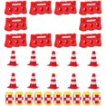 thumbnail image 3 of 30pcs Mini Traffic Cones Mini Fences and Buckets Traffic Road Toy Playset Traffic Model Toys, 3 of 3