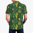 thumbnail image 6 of Wukai Cactus 1 Men’s Polo Shirts,Quick-Dry Athletic Shirt,Classic Fit Shirts-Medium, 6 of 8