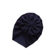thumbnail image 3 of Seyurigaoka Baby Windproof Bowknot Hat, Newborn Infant Girls Solid Color Lovely Wrapped Head Hat, Simple Style Hat Cap, 3 of 8