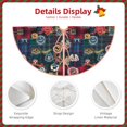 thumbnail image 3 of Fotbe Adventure Camping Badge Pattern Christmas Tree Skirt, Tree Skirts Plush Christmas Decorations, Christmas Tree Skirts Xmas Decorations Holiday Party Decor-48", 3 of 6