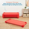 thumbnail image 5 of ECR4Kids Stackable Kiddie Cot, Ready-to-Assemble, Standard Size, Red, 6-Pack, 5 of 9