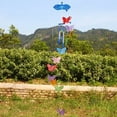 thumbnail image 4 of Grandest Birch 1Pc Creative Bright Color Zakka Butterfly Wind Chimes Ornament Home Room Decor Wind Chimes, 4 of 7