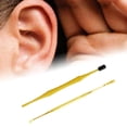 thumbnail image 4 of 2Pcs/Set Ear Pick Spiral Durable Metal Household Small Ear Cleaning Stick for Adults, 4 of 7