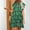 Green Vacation Dresses for Women, variant on Dyegold Sundresses for Women Casual Beach - Midi Sun Dresses Women Summer Casual O Neck Short Sleeve Loose Floral Print Beach A-Line Summer Vacation Sundress