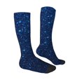 thumbnail image 4 of Lsque Sparkling Blue Glitter Printed Crew Socks Men's Women's LightWeight Thin Casual Calf Socks ,Knee High Socks,Cotton Socks, 4 of 9