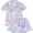 01-White1145, variant on Wxolcjlv Womens Dog Portrait Print Pajama Set Short Sleeve Lapel Top Elastic Waist Sleep Shorts