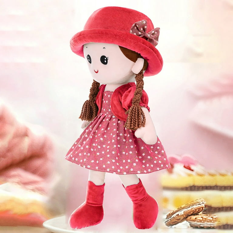 Mnycxen Baby Girls Soft Doll Cute Cuddly Stuffed Toy Girl Decoration  Companion Toys Doll