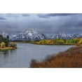 thumbnail image 2 of Galloimages Online 18x13 Black Ornate Wood Framed with Double Matting Museum Art Print Titled - Oxbow Bend Fall 2013, 2 of 4