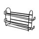 thumbnail image 4 of Organizador de refrigerador con soporte para huevos, contenedor deslizable, bandeja para huevos frescos, multicapa negro de 2 capas, 4 of 9