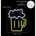 thumbnail image 2 of Beer LED Neon Sign for Room Wall Decor, USB Powered Light Sign for Restaurant, Beer Bar, Nightclub, Store, Bar, Home Decor, 2 of 5
