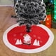 thumbnail image 3 of 90cm de Árbol de Navidad Cuerda con Patrón de Papá Noel Rojo Yuyangstore falda de árbol, 3 of 8