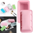 thumbnail image 3 of 1 Pcs Silicone Mini Bread Loaf Pans, Nonstick Small Toast Cake Bakeware, Silicone Baking Mold Rectangular Cake Bread for Mousse Jelly and Easy Baking, 3 of 8