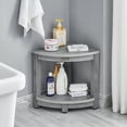 thumbnail image 2 of Banco de ducha KaimuBench impermeable gris HDPS con estante de almacenamiento, 2 of 6