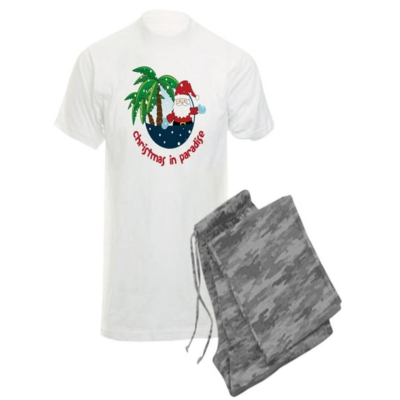 CafePress - Christmas In Paradise - Men's Light Pajamas