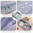 thumbnail image 6 of Deli Pencil Case for Kids,Large Capacity Foldable Pencil Pouch with 4 Compartments, School Supplies Organizer Bag for Students, Teens and Office Use,Grey, 6 of 7