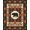 Brown Multi, Pattern 6, variant on ODIKA Border Motif Mens Decorations Reindeer Cabin Cowboy Southwestern Playful Non-Slip Chair-Friendly for Home Office, Gaming Room, Under Desk