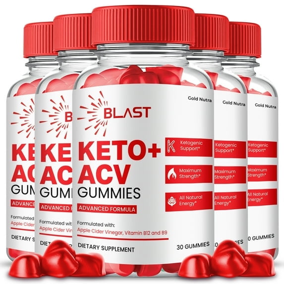 (5 Pack) Blast Keto ACV Gummies, Blast Keto   ACV Gummies Supplement Ketogenic, Premium Formula, All Natural Ingredients, 5 Months Supply
