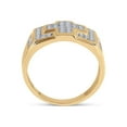 thumbnail image 3 of FB Jewels 10kt Yellow Gold Mens Round Diamond Cross Cluster Ring 1/3 Cttw Size 10, 3 of 4