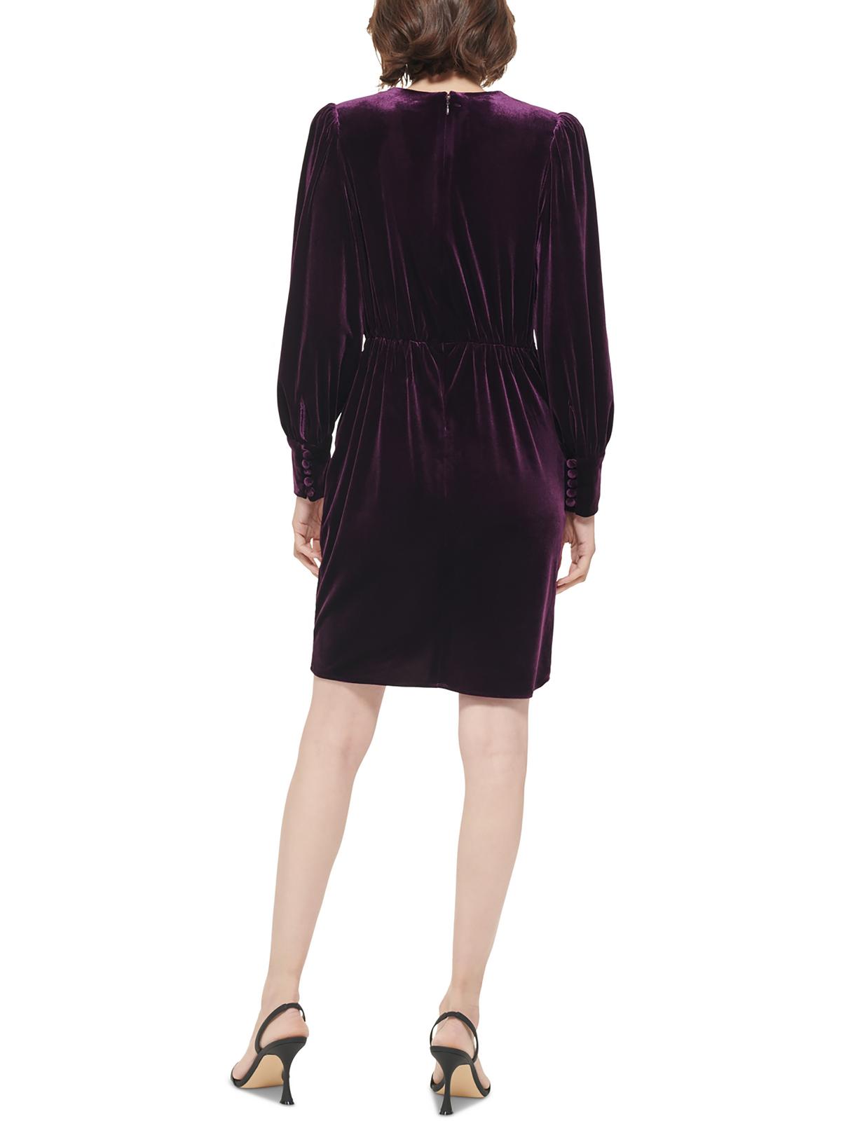 Calvin Klein Womens Surplice V Neck Sheath Dress Walmart