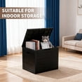 thumbnail image 2 of 35-Gallon Waterproof Resin Deck Box, Lockable Outdoor Storage Bin & Seat for Patio, 2 of 6