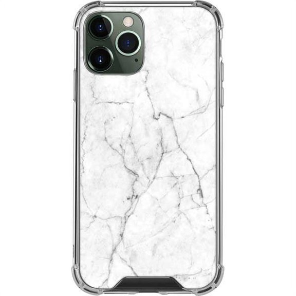 Skinit Marble White Marble iPhone 12 Pro Clear Case