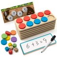 thumbnail image 1 of Juego de 10 marcos de madera SYNARRY de Math Manipulatives para niños de 3 a 8 años, 1 of 8