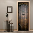 thumbnail image 4 of GUOOL 2Pcs 3D Door Wallpaper Reusable Decals Removable Mural for Home Decoration, 4 of 7