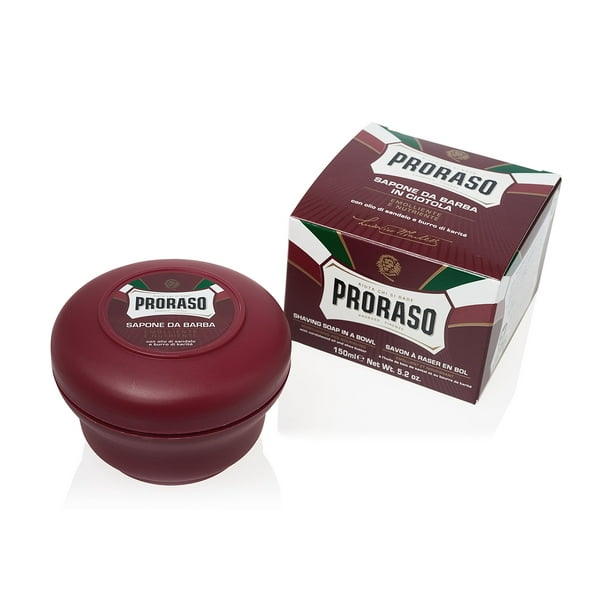 Jabón de afeitar Proraso, hidratante y nutritivo, 150 ml, en cuenco