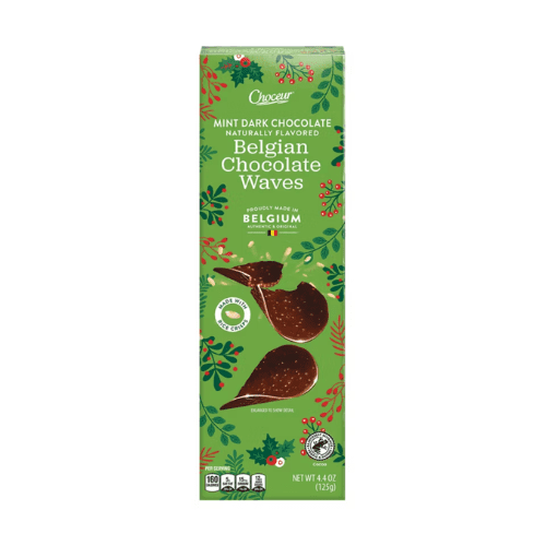 Choceur Dark Chocolate Mint Waves, 4.4 oz ,2 Pack