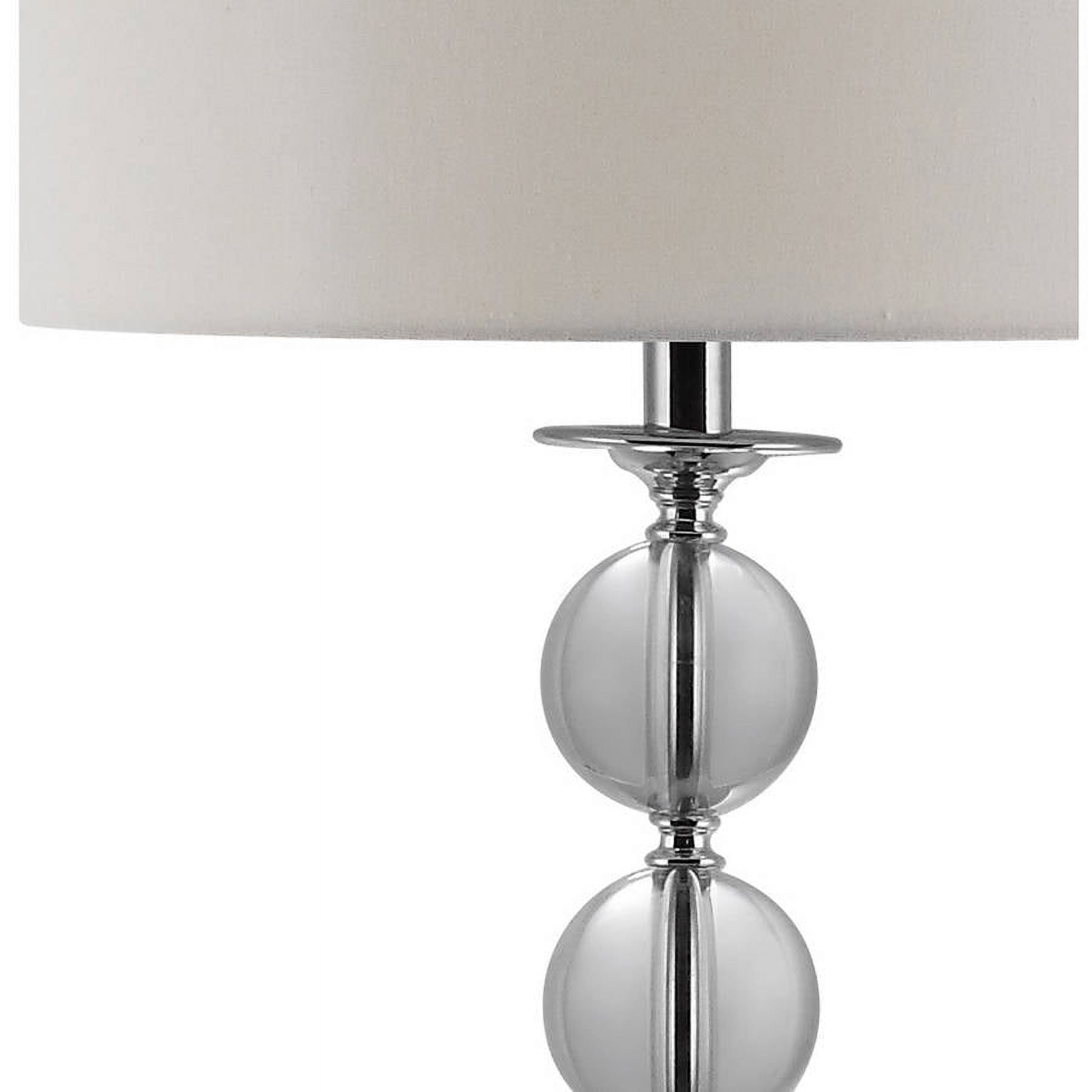 Safavieh Pippa 61 in. H Glass Globe Floor Lamp, Clear/Off-White Shade