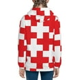 thumbnail image 6 of Pofeuu Red Cross 1 Print Teenage Zipper Hoodie Sweatshirts Hooded Casual Jackets With Pocket For Boys Girls-Small, 6 of 6