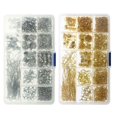 thumbnail image 1 of 2000x Jewelry Making Supplies Kit Earring Findings Beading Repair Tool DIY Craft, 1 of 5