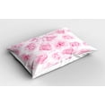 thumbnail image 2 of Ambesonne Rose Pillow Sham 2 Pack, Floral Garden Victorian, 26"x20", Soft Pink, 2 of 3