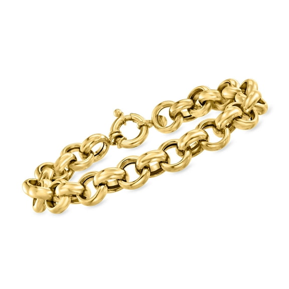 Ross-Simons Italian 14kt Yellow Gold Rolo-Chain Bracelet, Women's, Adult