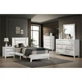 thumbnail image 3 of Furniture of America Murvy Contemporary Wood Platform Twin Bed in White, 3 of 4