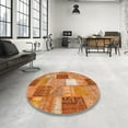 thumbnail image 4 of Ahgly Company Machine Washable Indoor Rectangle Contemporary Orange Red Area Rugs, 2' x 3', 4 of 7