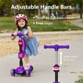 thumbnail image 4 of GOTRAX KS2 2-in-1 Foldable Kick Scooter with Removable Seat Great for Kids 2-8 Years Unisex, Purple, 4 of 8
