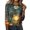 Navy, variant on JoveMarine Halloween Shirts for Women, 3/4 Sleeve Crew Neck with Moon Bat Print, Loose Fit Fall Graphic Tee,Black L