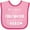 Pink and Fuchsia, variant on Inktastic My Daddy is a Firefighter and a Hero Boys or Girls Baby Bib