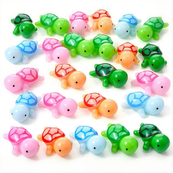 Topekada 30 Pcs Mini Resin Turtle Refrigerator Magnets, Strong Colorful Fridge Magnets, Decorative Magnets for Fridge Locker Whiteboard Kitchen Office Classroom Decor