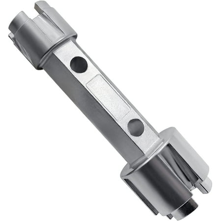 Tub Drain Remover Wrench Tub Drain Wrench Tub Dual Ended Drain Wrench Drain Remover Tool Zinc Alloy Wrench for Bathroom and Bathhouse