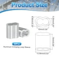thumbnail image 2 of 50Pcs 5/32" Aluminum Crimping Loop Sleeve for Wire Rope and Cable, Double Holes, 2 of 6