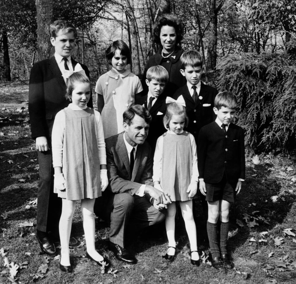 Senator-Elect Robert Kennedy And Wife Ethel With Seven Of Their Eight 