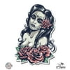 Day of The Dead Sexy Girl - 5" Vinyl Sticker - For Car Laptop I-Pad - Waterproof Decal