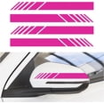 thumbnail image 1 of Yazoeia 4PCS Car Rear View Mirror Stickers, Waterproof Auto Side Rearview Mirrors Decal Stripes, Universal Anti-Collision Striped Automotive Warning Stripes for Most Vehicles (Pink) CJC912-114731, 1 of 6
