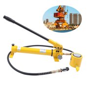 SENDERPICK 30 Ton Hydraulic Ram Jack + Hand Pump Stoke Mini Protable Hydraulic Cylinder Industrial Super Thin Lifting Jack, not for Car (30T Hydraulic Jack + CP-700 Pump)