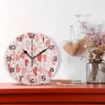 thumbnail image 2 of GZHJMY Valentine's Day Heart Wall Clock, Silent Non Ticking Battery Operated Round PVC Clock for Kitchen Office School Home Decorative, 2 of 7